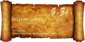 Gujzon Zsolt névjegykártya